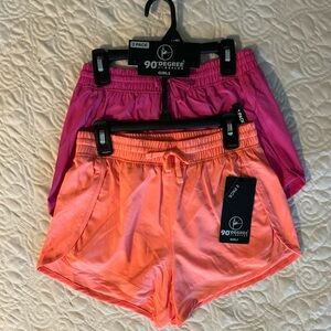 90 Degree By Reflex Girls Vibrant Athletic Shorts Set